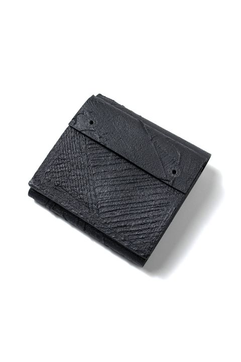 三つ折り財布 [黒い壁] / mw12-bk