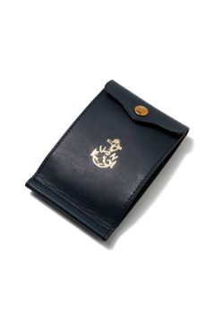 【ラスト1点 / 25SS予約商品】LEATHER NAVAL MONEY CLIP [MARINE] | ネイバル マネークリップ / ネイビー