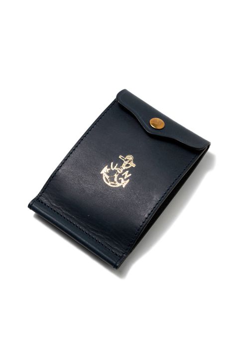 【26SS】LEATHER NAVAL MONEY CLIP [MARINE] | ネイバル マネークリップ / ネイビー