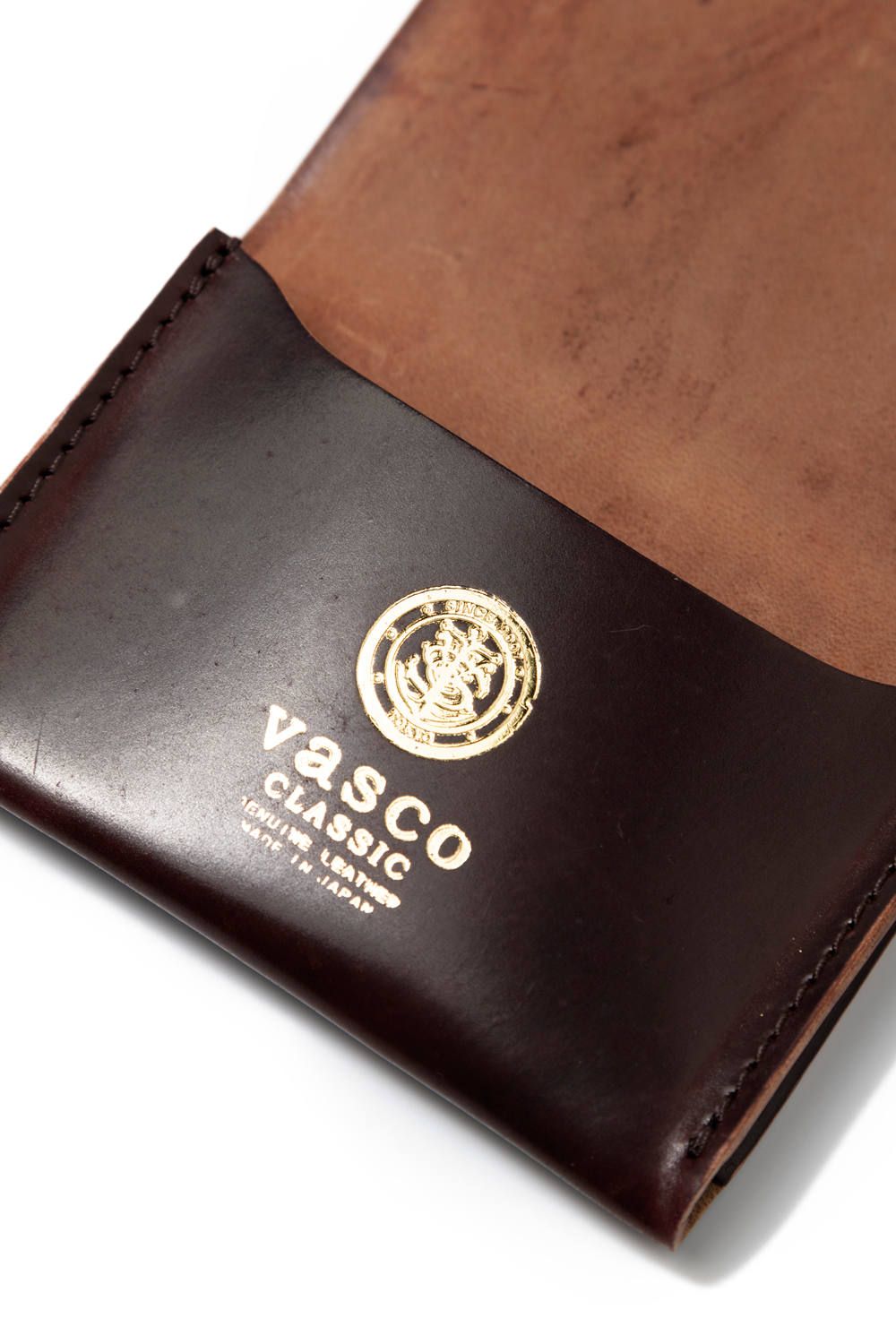 【ラスト1点】 LEATHER GARRISON CARDCASE [No.8] | シェルコードバン カードケース / バーガンディ