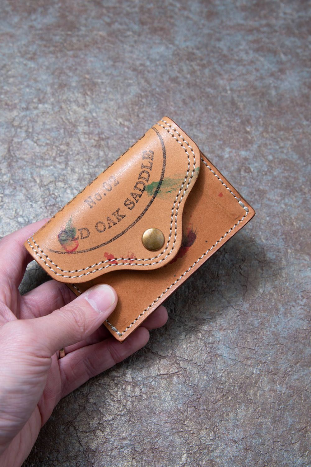 ペイントレザーポケットウォレット [ナチュラル] / PAINT LEATHER POCKET WALLET [ナチュラル]
