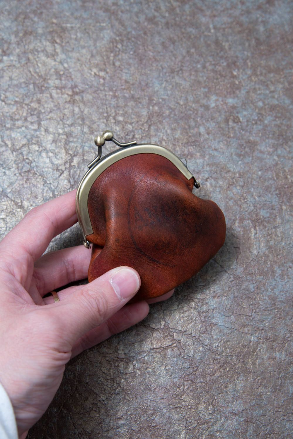 ペイントレザーミニコインパース [キャメル] / PAINT LEATHER MINI COIN PURSE [CAMEL]