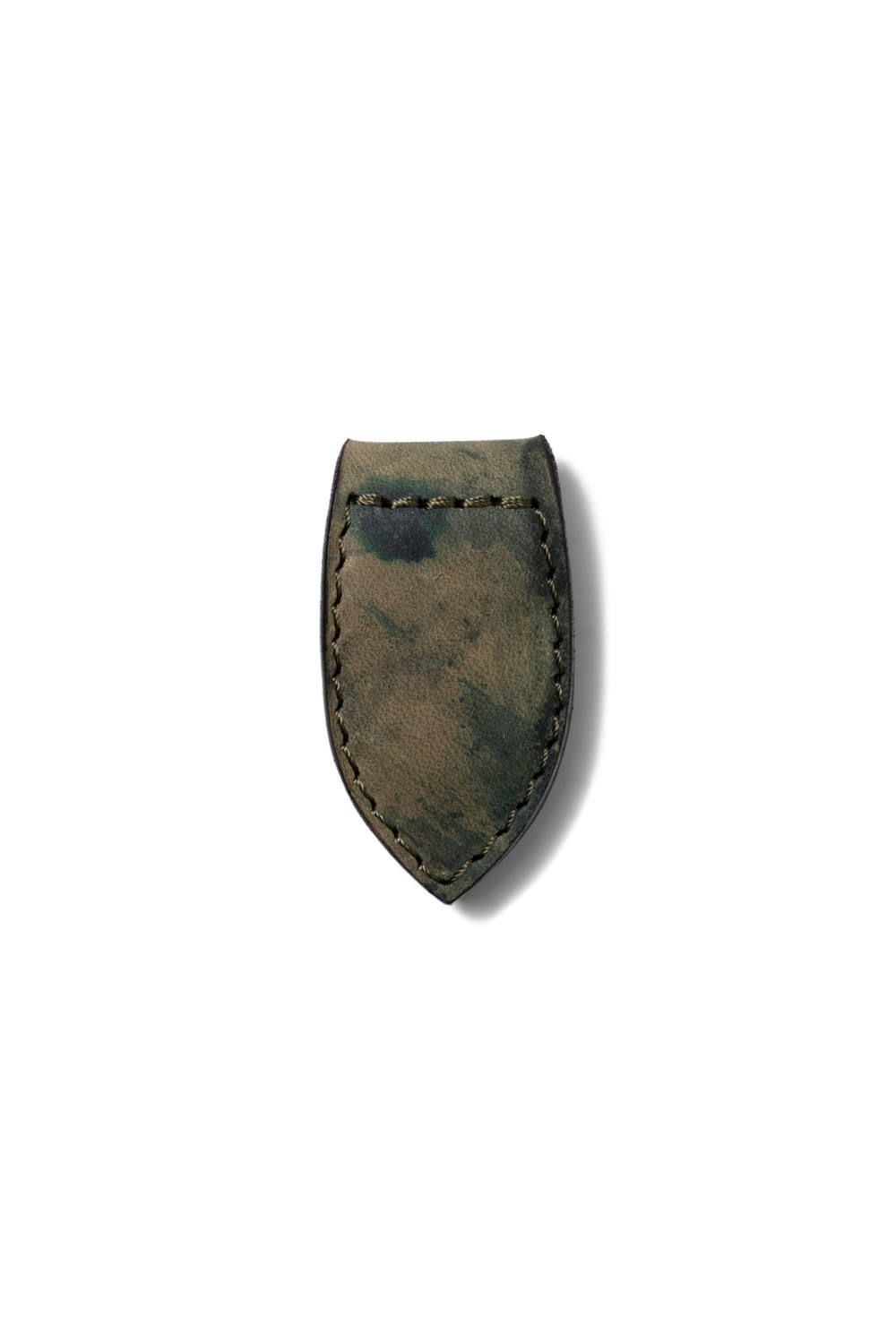 シェルコードバンマネークリップ [バックスキンブラック] / LEATHER GARRISON MONEY CLIP [BACKSKIN-BLACK]