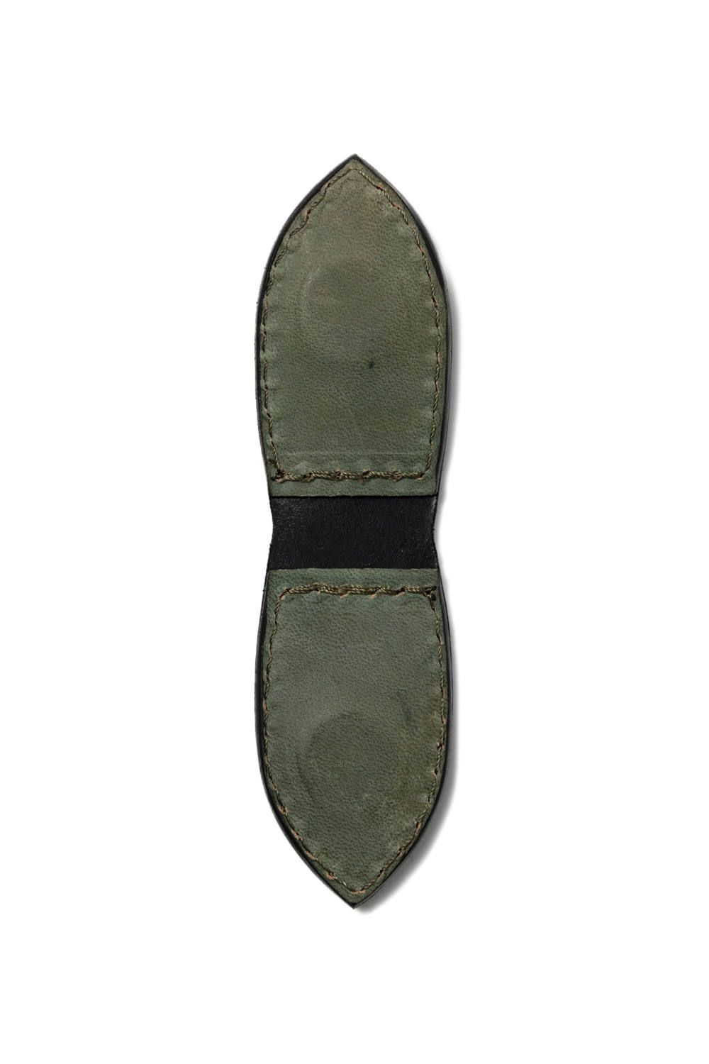 シェルコードバンマネークリップ [バックスキンブラック] / LEATHER GARRISON MONEY CLIP [BACKSKIN-BLACK]