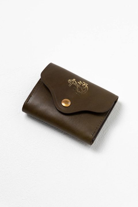 レザーネイバルポケットウォレット [オリーブ] / LEATHER NAVAL POCKET WALLET [VERDE]