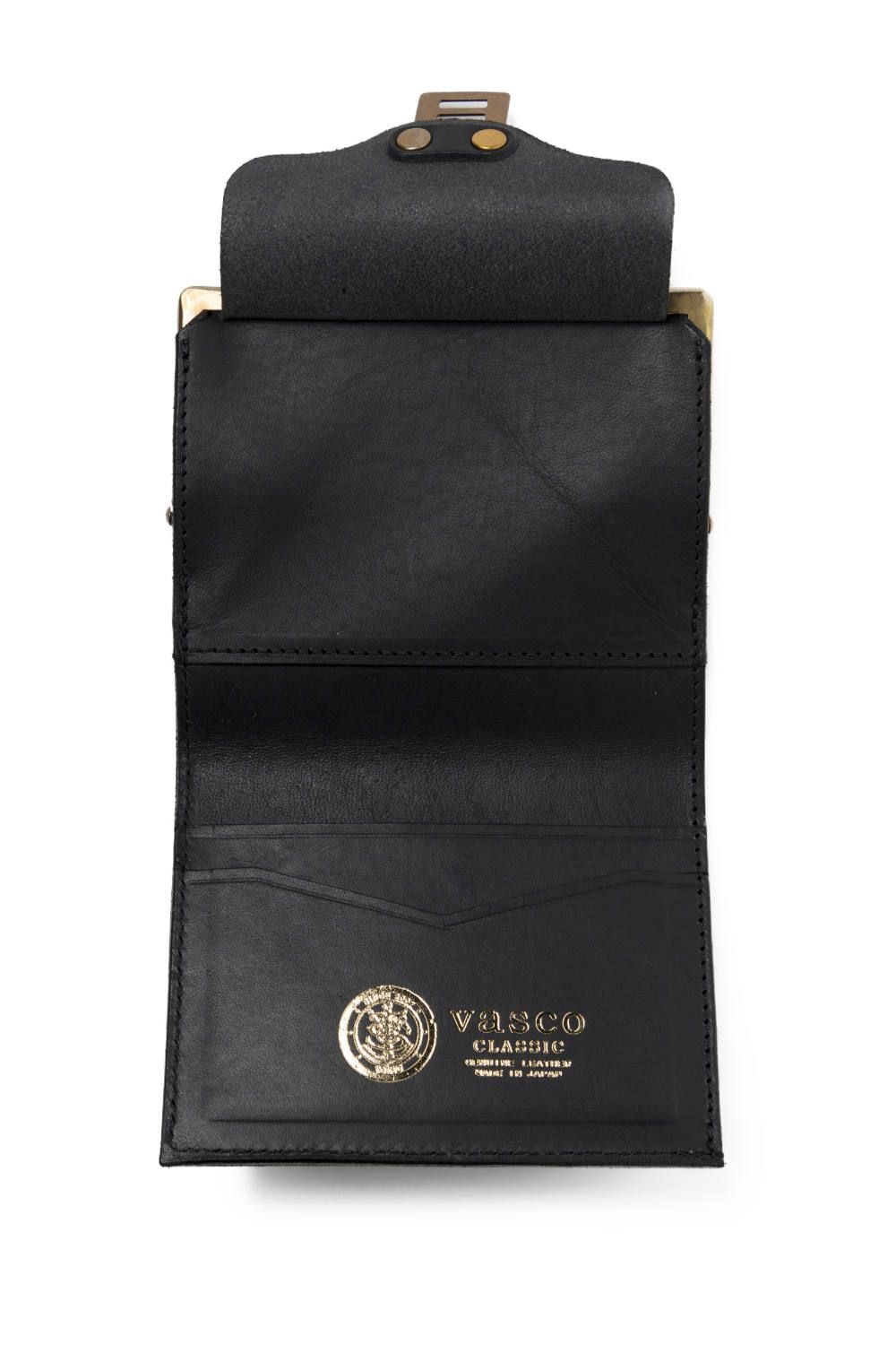 LEATHER VOYAGE PURSE WALLET [NERO] | パースウォレット (二つ折り・がま口) / ブラック