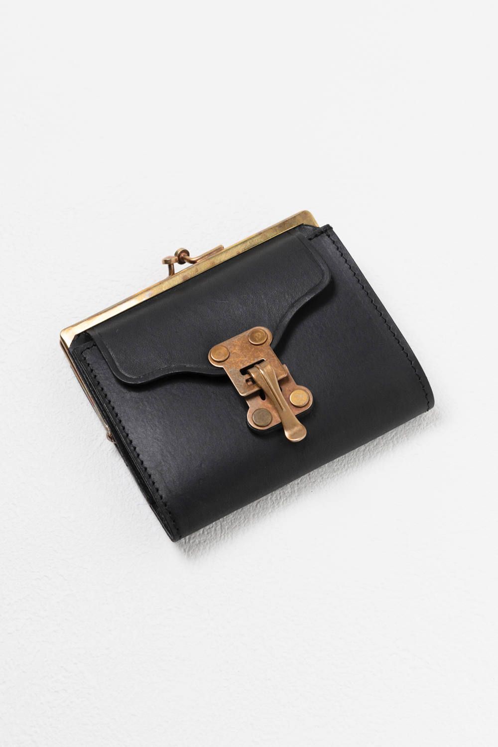 LEATHER VOYAGE PURSE WALLET [NERO] | パースウォレット (二つ折り・がま口) / ブラック