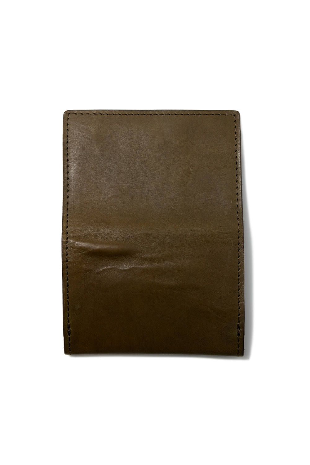 レザーカードケース [オリーブ] / LEATHER CARD CASE [VERDE]
