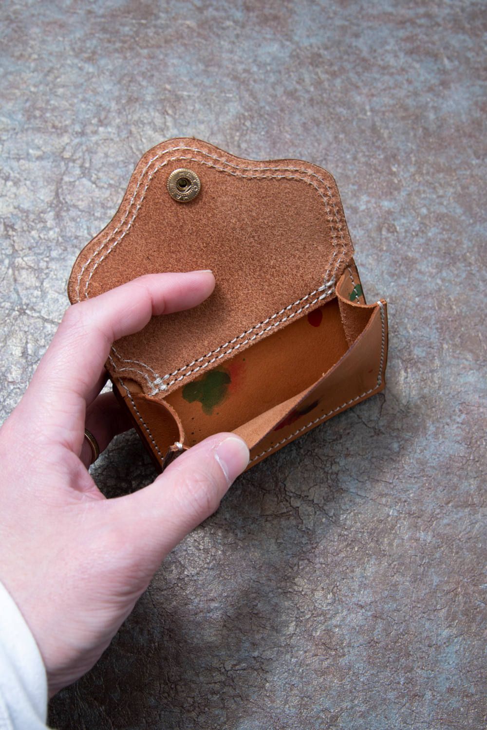 ペイントレザーポケットウォレット [ナチュラル] / PAINT LEATHER POCKET WALLET [ナチュラル]