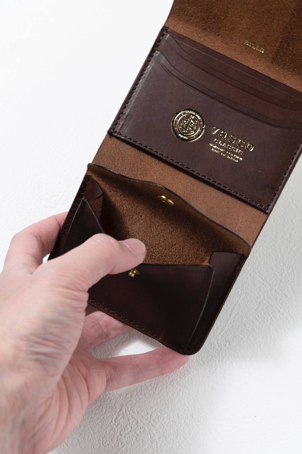 【25SS予約受付中｜12/17まで】レザーネイバルポケットウォレット [ブラウン] / LEATHER NAVAL POCKET WALLET [CORTESIA]