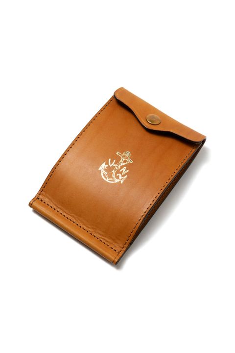 【26SS / 予約受付中】LEATHER NAVAL MONEY CLIP [MEAL] | ネイバル マネークリップ / キャメル