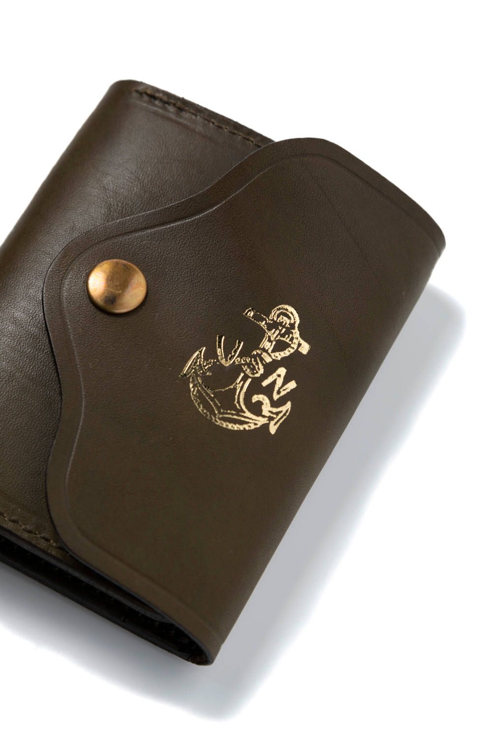 【25SS予約受付中｜12/17まで】レザーネイバルポケットウォレット [オリーブ] / LEATHER NAVAL POCKET WALLET [VERDE]