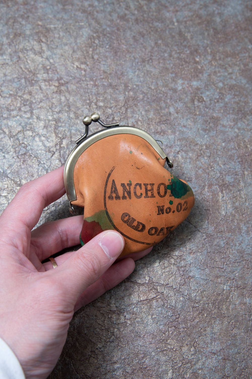 ペイントレザーミニコインパース [ナチュラル] / PAINT LEATHER MINI COIN PURSE [NATUAL]