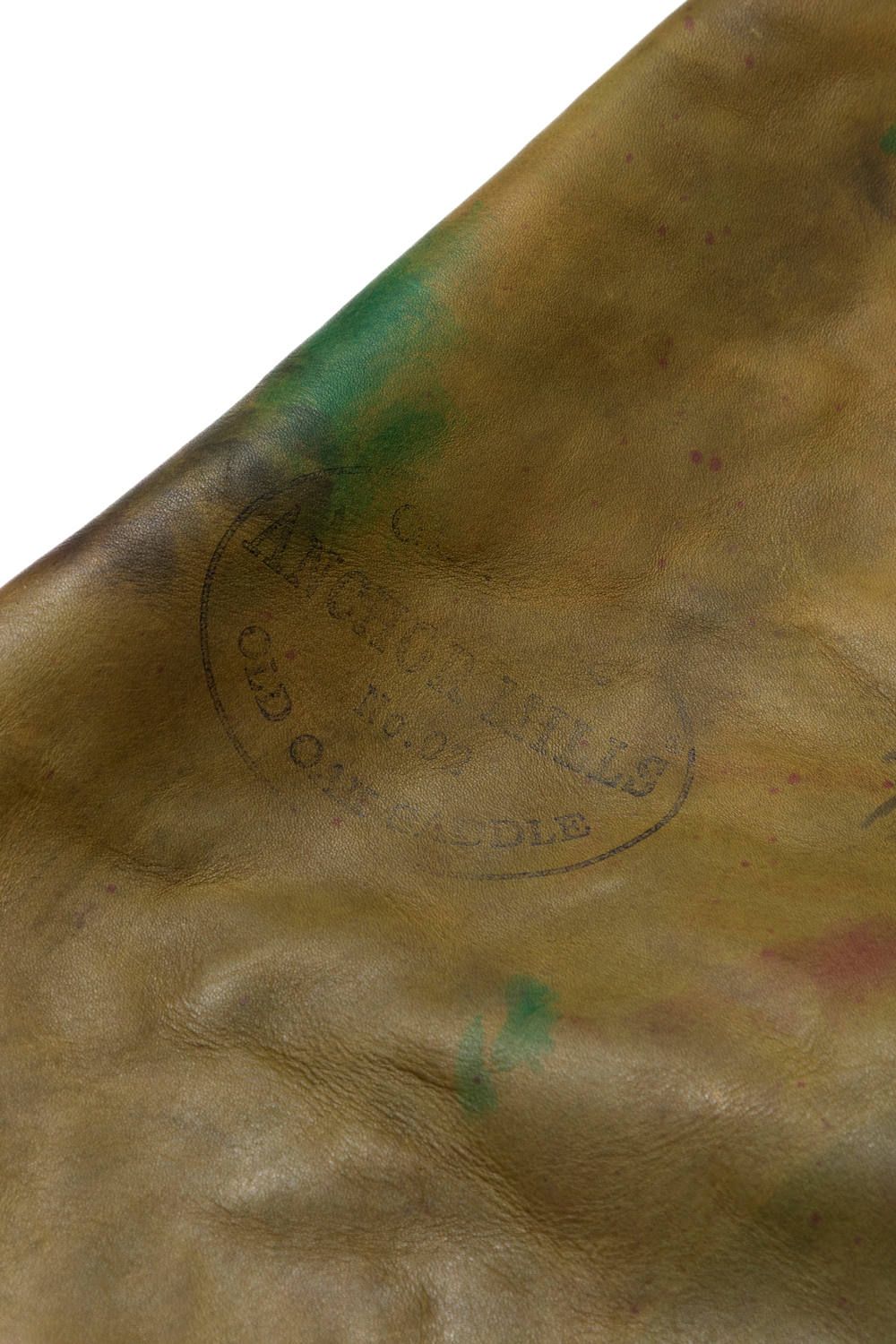 ペイントレザーマーケットトートバッグ [グリーン] / PAINT LEATHER MARKET TOTEBAG [グリーン]