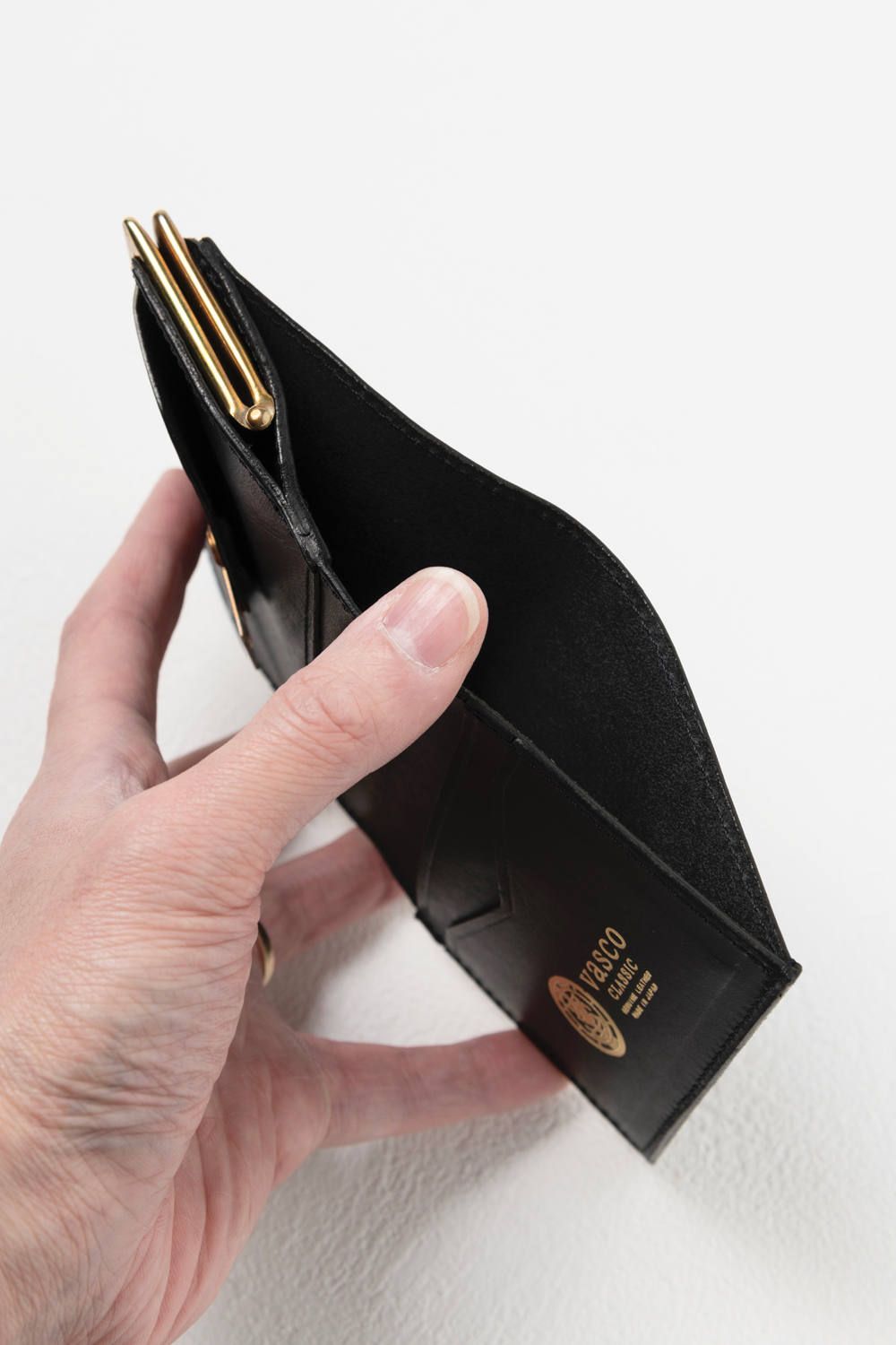 LEATHER VOYAGE PURSE WALLET [NERO] | パースウォレット (二つ折り・がま口) / ブラック