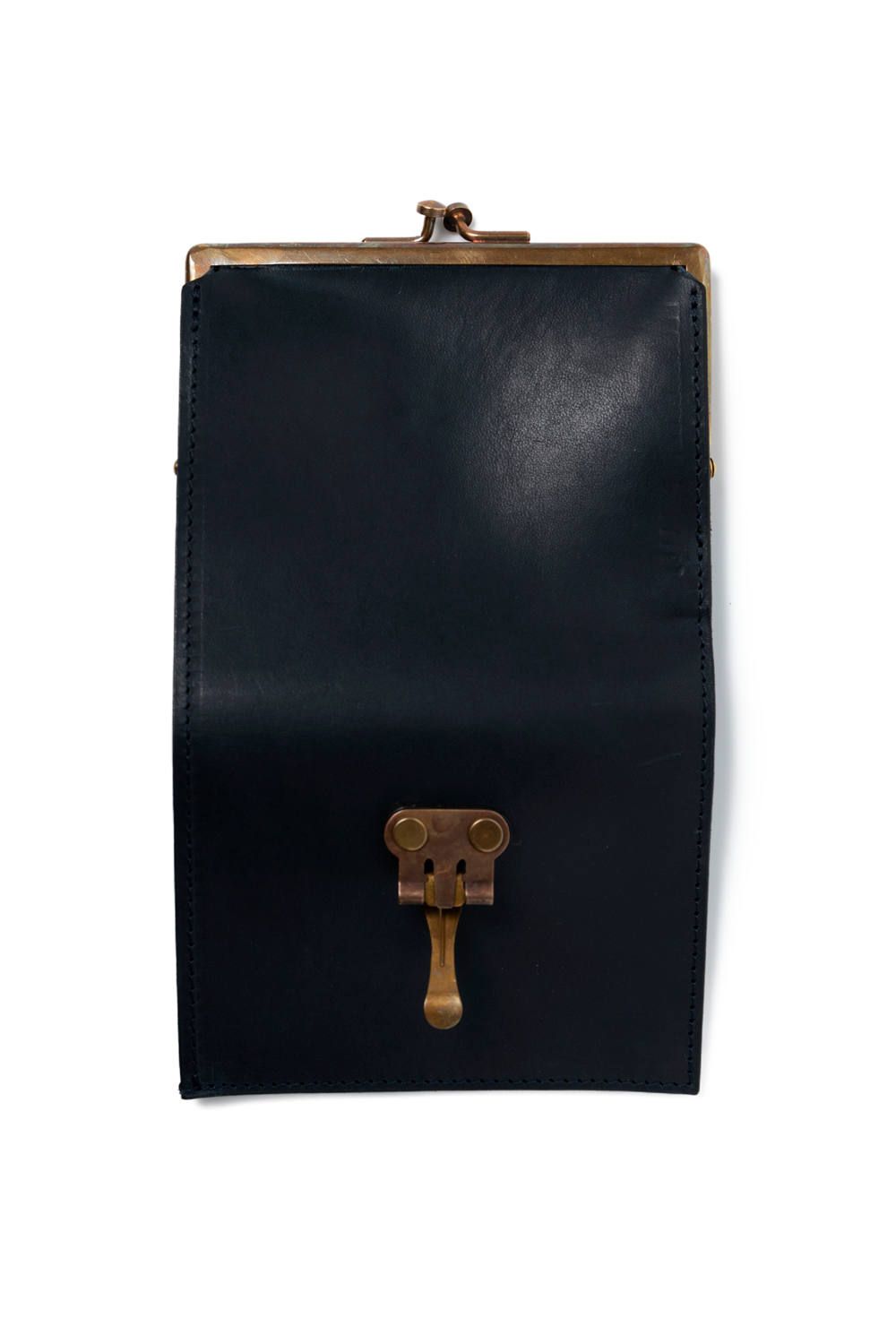 LEATHER VOYAGE PURSE WALLET [MARINE] | パースウォレット (二つ折り・がま口) / ネイビー