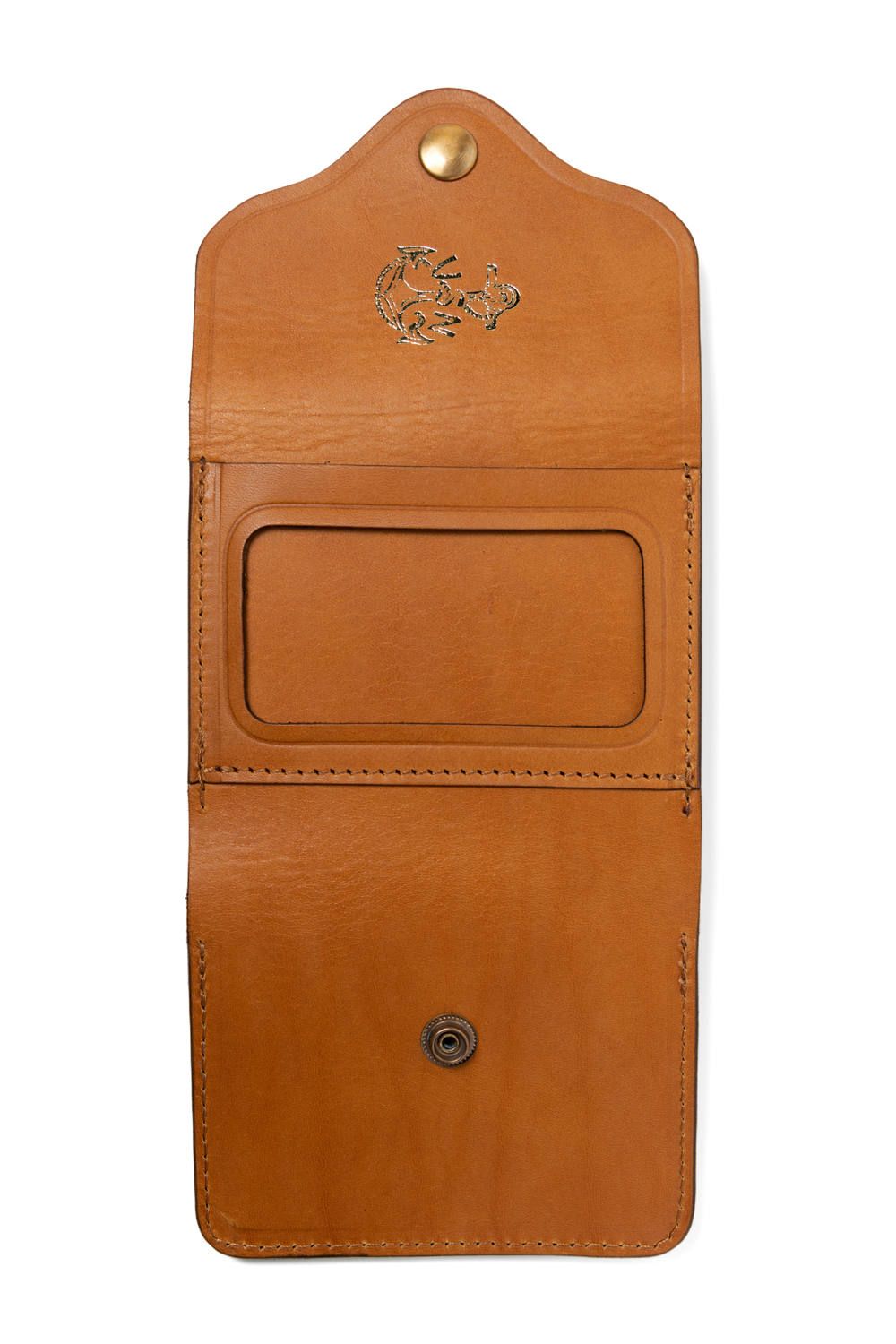 【25SS予約受付中｜12/17まで】レザーネイバルポケットウォレット [キャメル] / LEATHER NAVAL POCKET WALLET [MEAL]