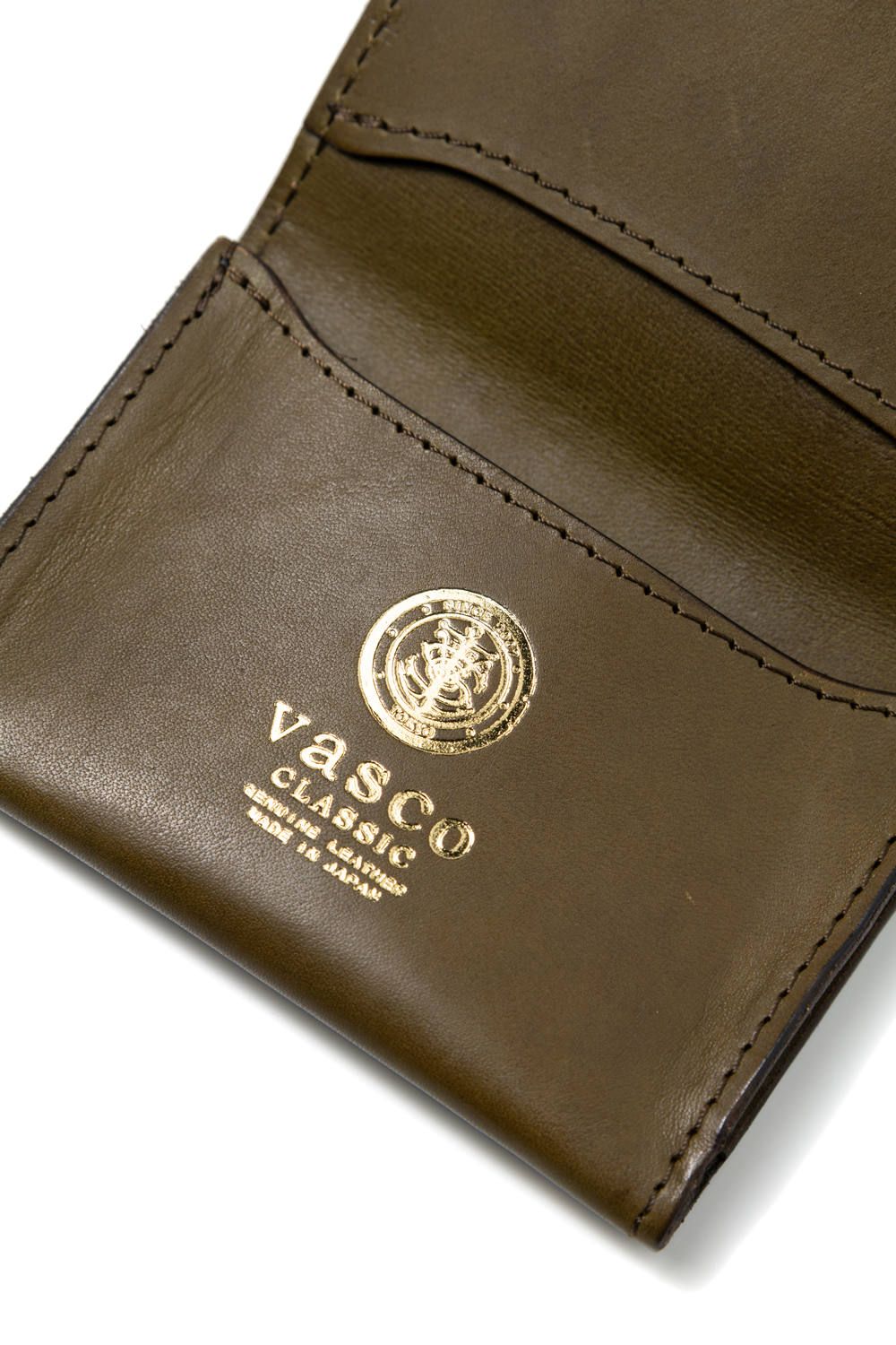 レザーカードケース [オリーブ] / LEATHER CARD CASE [VERDE]