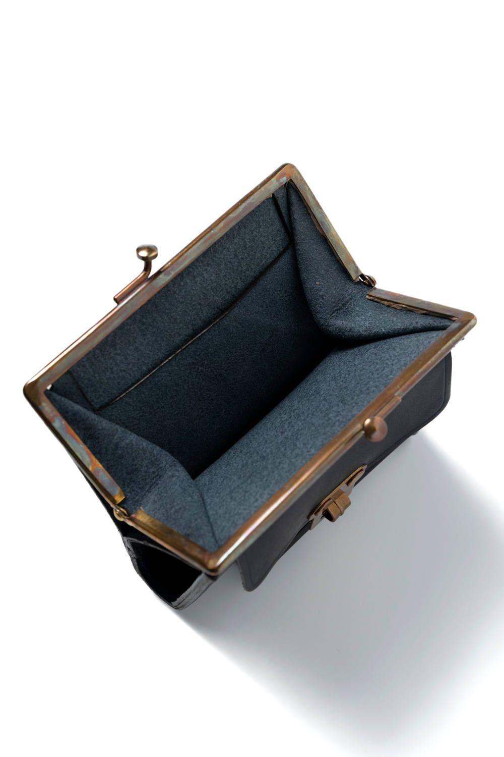 LEATHER VOYAGE PURSE WALLET [MARINE] | パースウォレット (二つ折り・がま口) / ネイビー