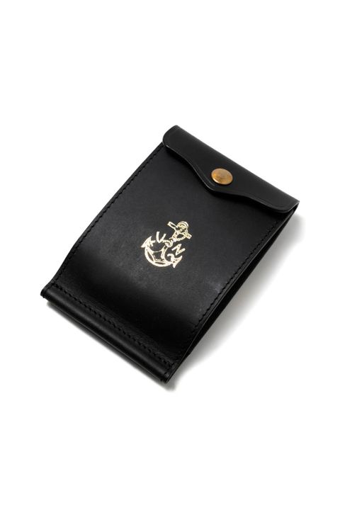 【26SS / 予約受付中】LEATHER NAVAL MONEY CLIP [NERO] | ネイバル マネークリップ / ブラック