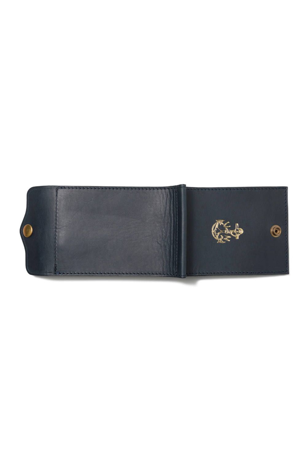 【ラスト1点 / 25SS予約商品】LEATHER NAVAL MONEY CLIP [MARINE] | ネイバル マネークリップ / ネイビー