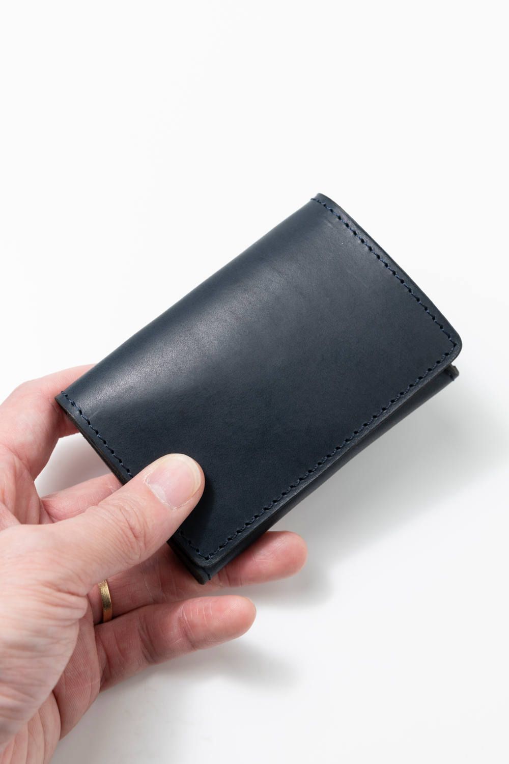 レザーカードケース [ネイビー] / LEATHER CARD CASE [MARINE]