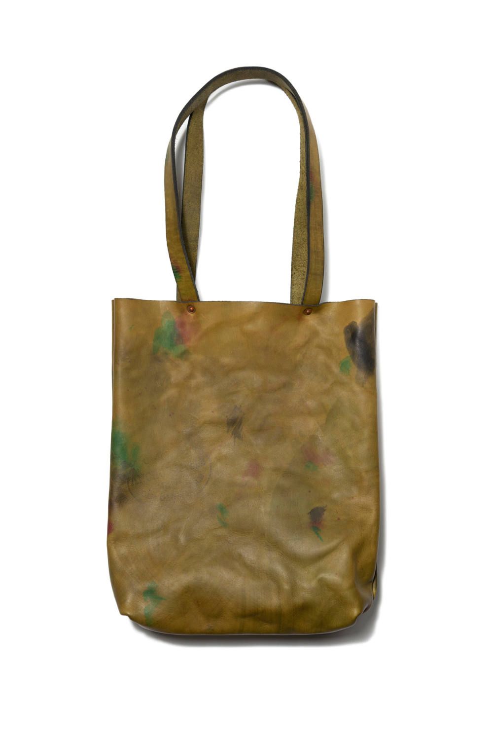 ペイントレザーマーケットトートバッグ [グリーン] / PAINT LEATHER MARKET TOTEBAG [グリーン]