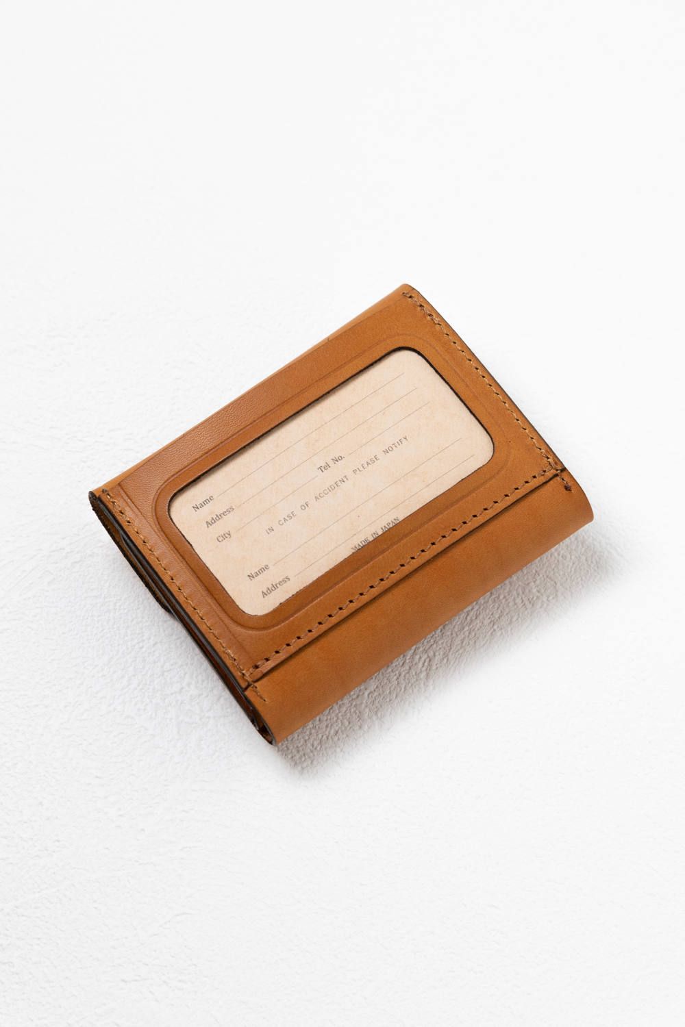 【25SS予約受付中｜12/17まで】レザーネイバルポケットウォレット [キャメル] / LEATHER NAVAL POCKET WALLET [MEAL]