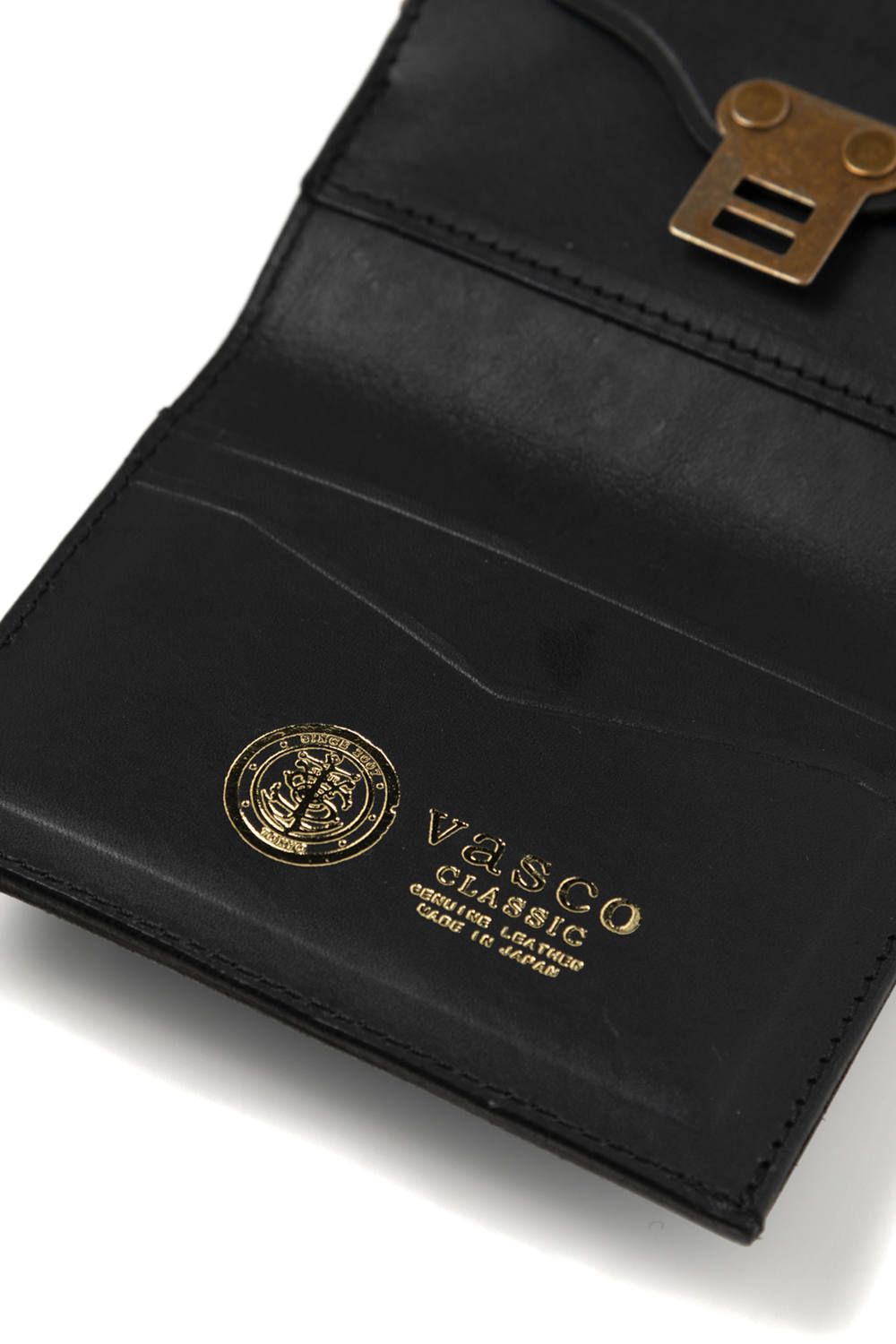 LEATHER VOYAGE PURSE WALLET [NERO] | パースウォレット (二つ折り・がま口) / ブラック
