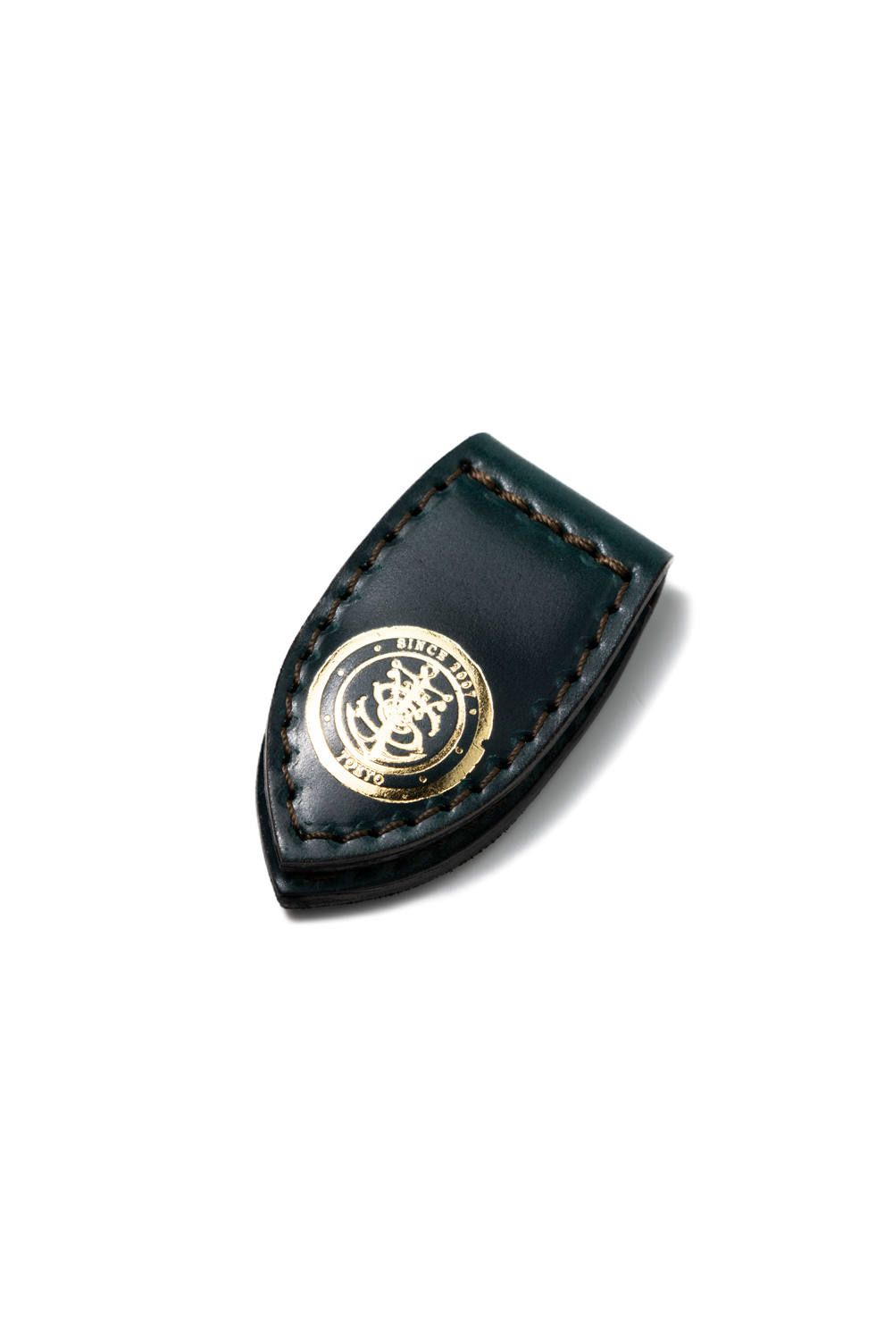 vasco - LEATHER GARRISON MONEY CLIP [BLACK] | シェルコード