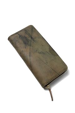【25SS予約商品】シェルコードバンラウンドジップロングウォレット [バックスキンブラック] / LEATHER GARRISON ROUND ZIP LONG WALLET [BACKSKIN-BLACK]
