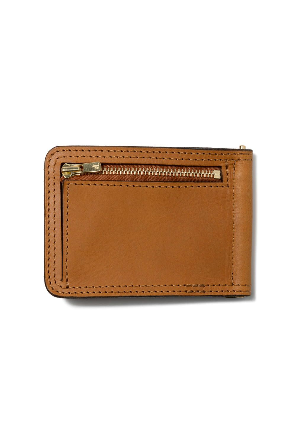 【25SS予約商品】LEATHER VOYAGE MONEY CLIP [MEAL] | マネークリップ / キャメル