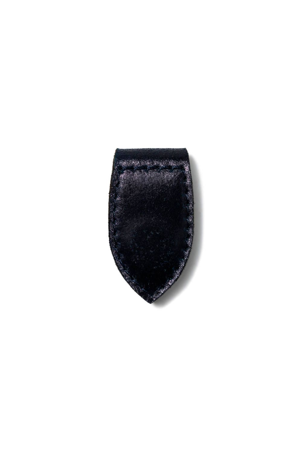 LEATHER GARRISON MONEY CLIP [NAVY] Type-A | シェルコードバン マネークリップ / ネイビー