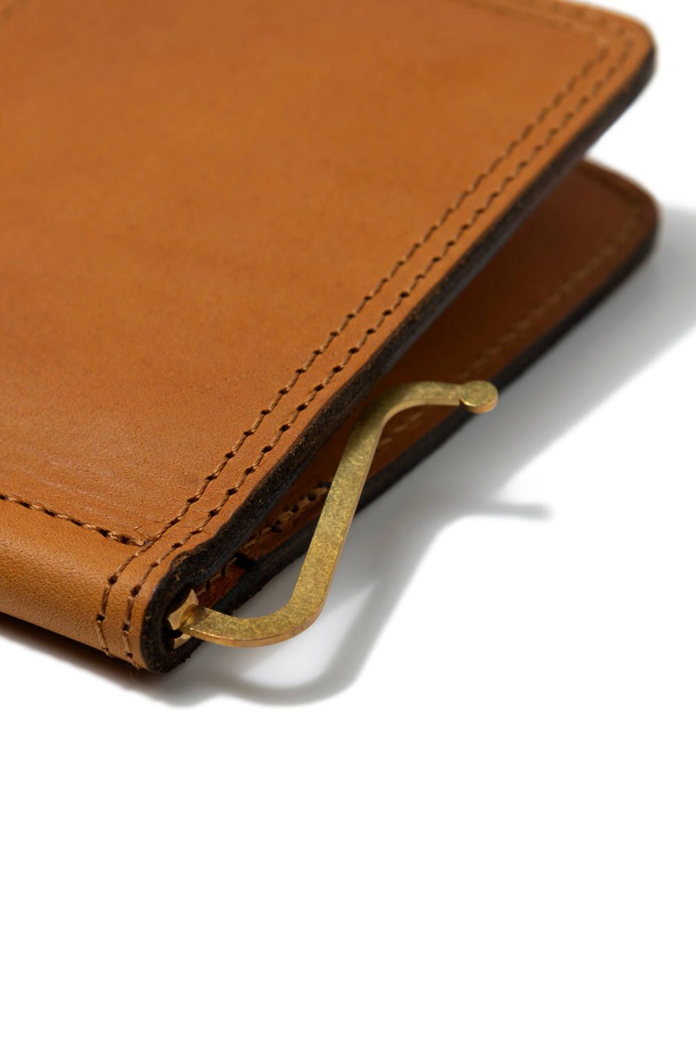 【25SS予約商品】LEATHER VOYAGE MONEY CLIP [MEAL] | マネークリップ / キャメル