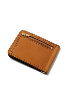 【25SS予約商品】LEATHER VOYAGE MONEY CLIP [MEAL] | マネークリップ / キャメル