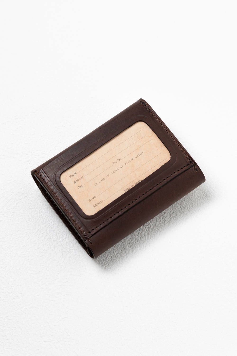 【25SS予約受付中｜12/17まで】レザーネイバルポケットウォレット [ブラウン] / LEATHER NAVAL POCKET WALLET [CORTESIA]