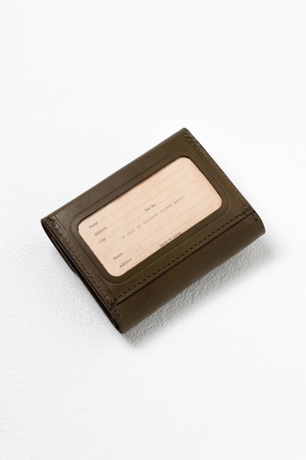 【25SS予約受付中｜12/17まで】レザーネイバルポケットウォレット [オリーブ] / LEATHER NAVAL POCKET WALLET [VERDE]