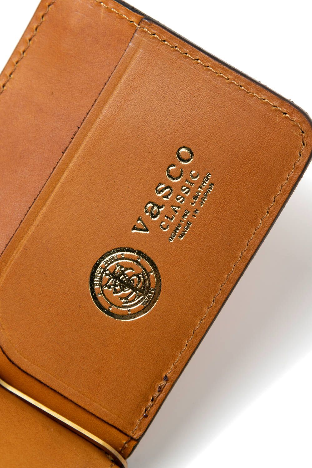 【25SS予約商品】LEATHER VOYAGE MONEY CLIP [MEAL] | マネークリップ / キャメル