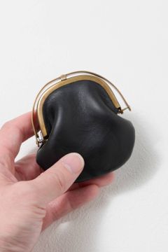 レザーボヤージュワンタッチコインケース [ブラック] / LEATHER VOYAGE ONE TOUCH COIN PURSE [NERO]