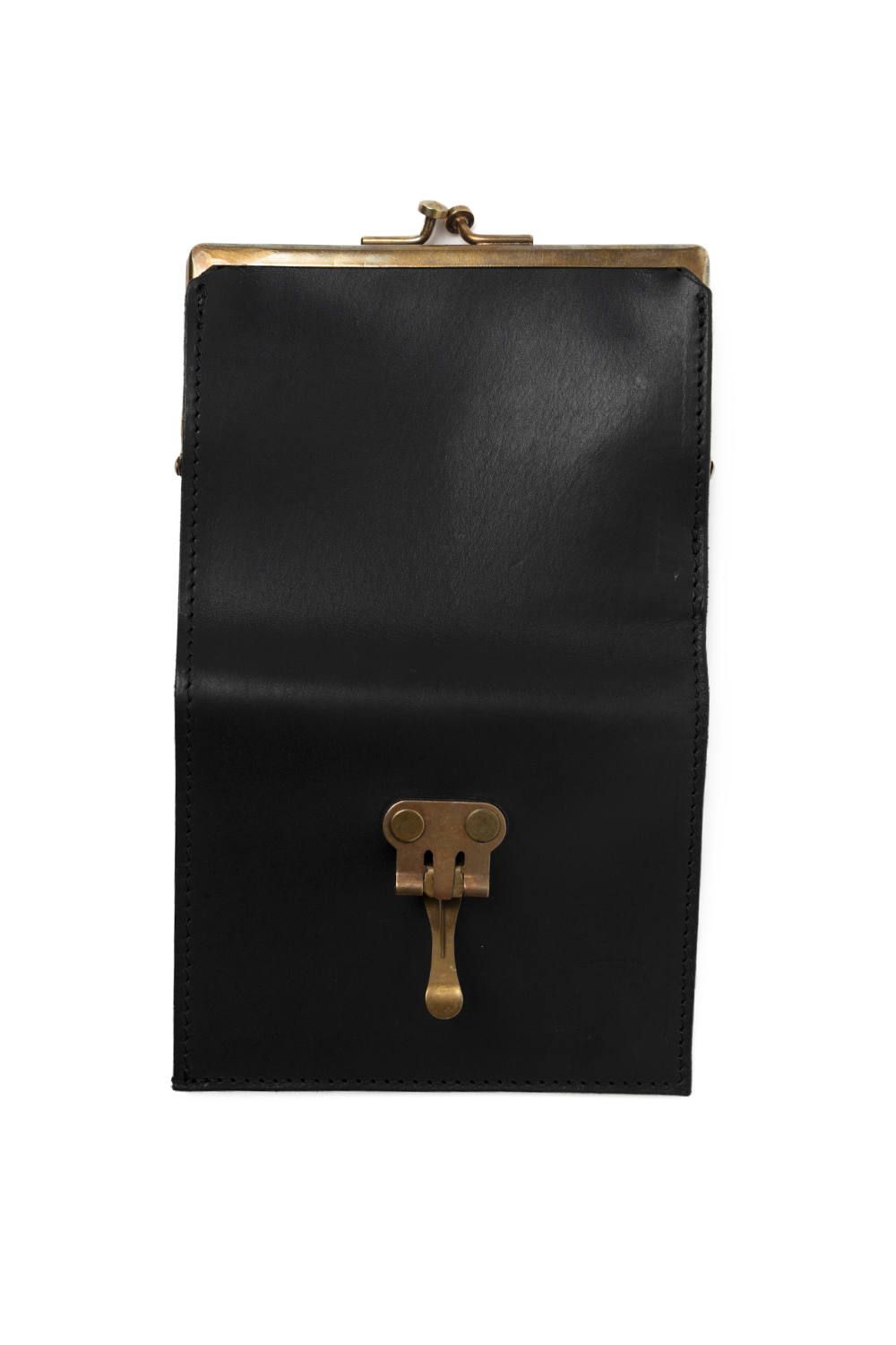 LEATHER VOYAGE PURSE WALLET [NERO] | パースウォレット (二つ折り・がま口) / ブラック