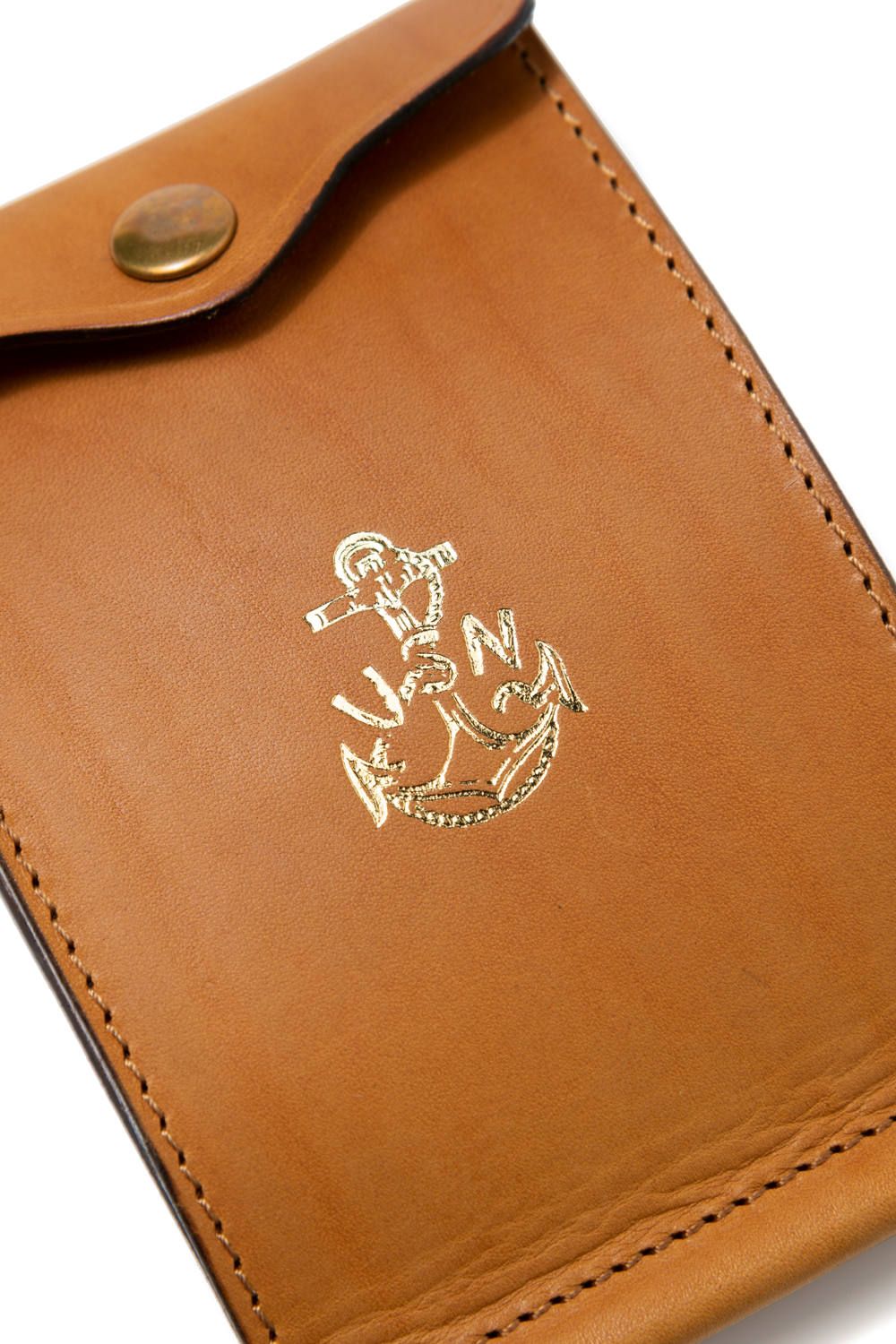【完売 / 25SS予約商品】LEATHER NAVAL MONEY CLIP [MEAL] | ネイバル マネークリップ / キャメル