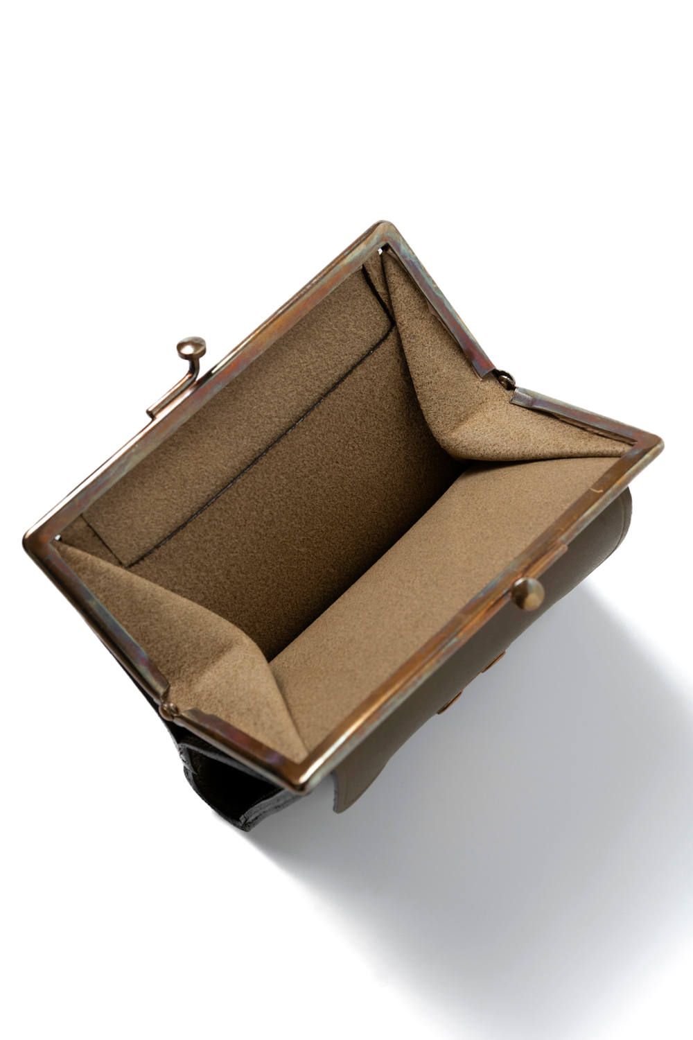 LEATHER VOYAGE PURSE WALLET [VERDE] | パースウォレット (二つ折り・がま口) / オリーブ