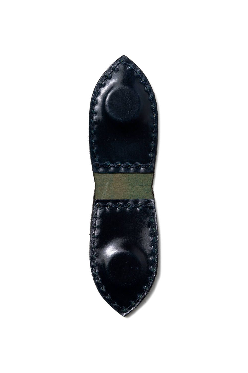 LEATHER GARRISON MONEY CLIP [NAVY] Type-A | シェルコードバン マネークリップ / ネイビー