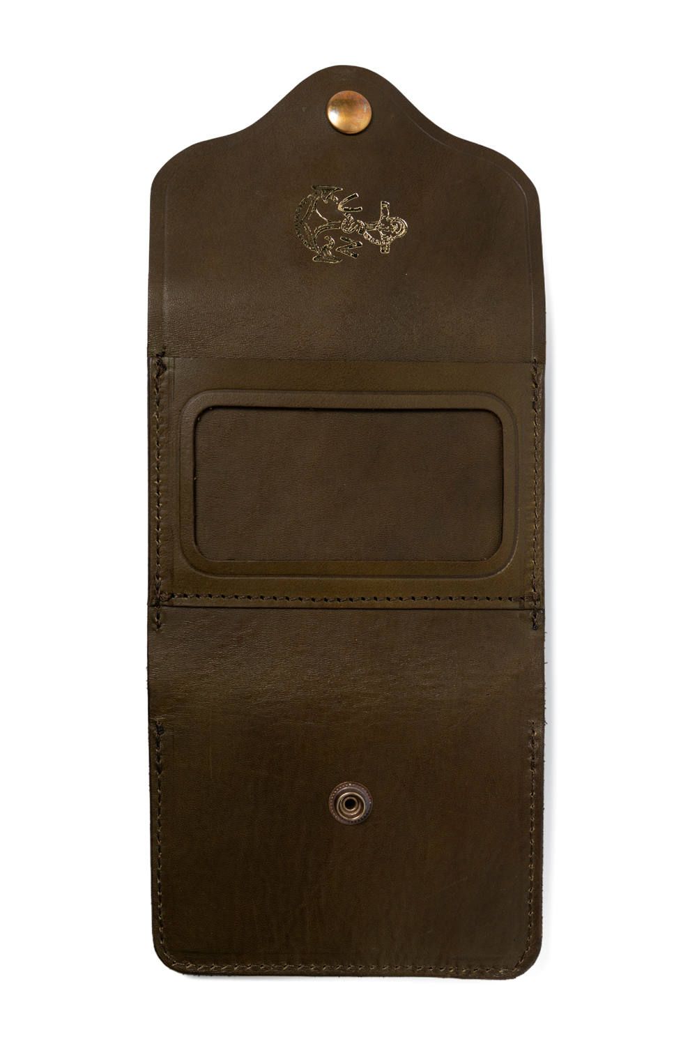 【25SS予約受付中｜12/17まで】レザーネイバルポケットウォレット [オリーブ] / LEATHER NAVAL POCKET WALLET [VERDE]