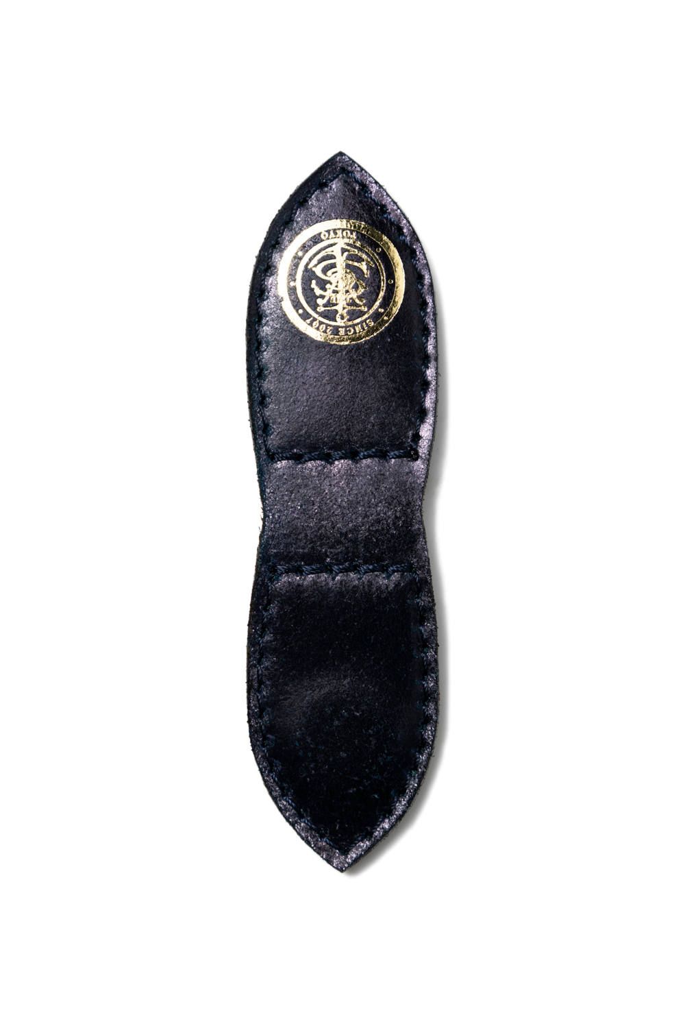 LEATHER GARRISON MONEY CLIP [NAVY] Type-A | シェルコードバン マネークリップ / ネイビー