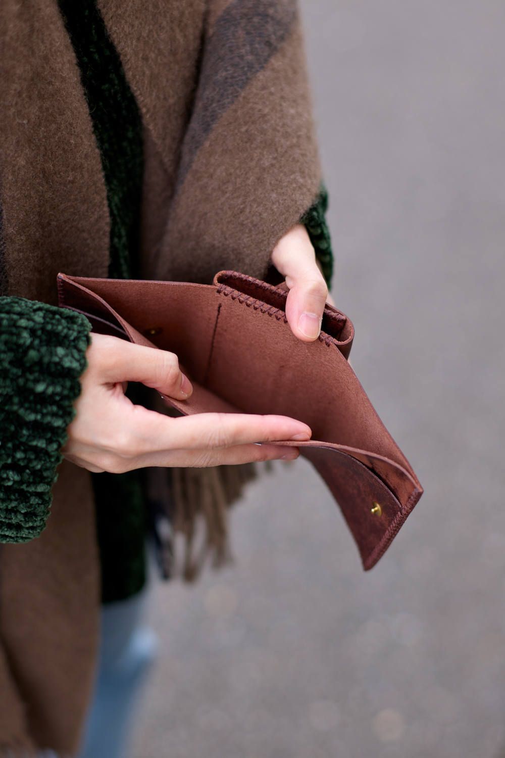 三つ折り財布 [ブラウン] / Mini Wallet [BROWN]