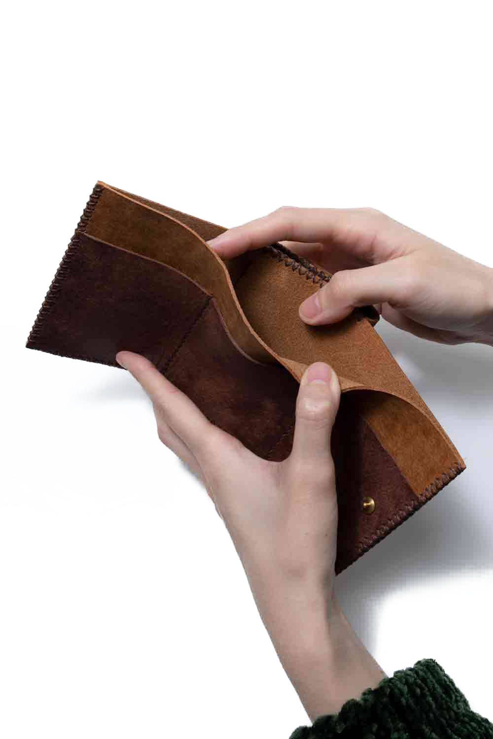 三つ折り財布 [キャメル] / Mini Wallet [CAMEL]