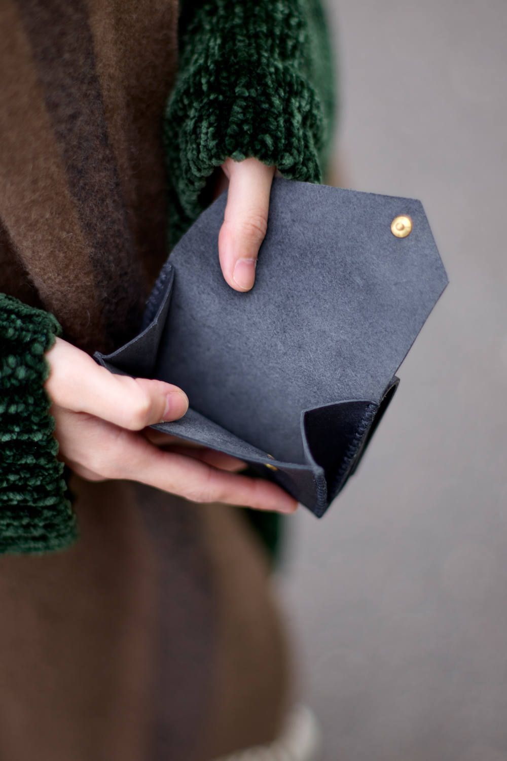 三つ折り財布 [ブラック] / Mini Wallet [BLACK]
