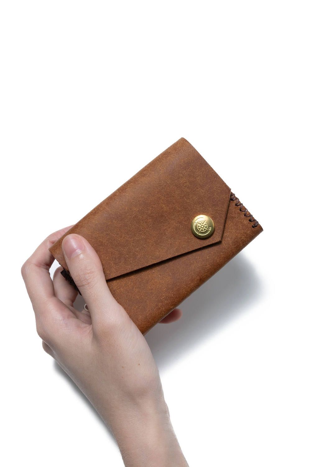 三つ折り財布 [キャメル] / Mini Wallet [CAMEL]