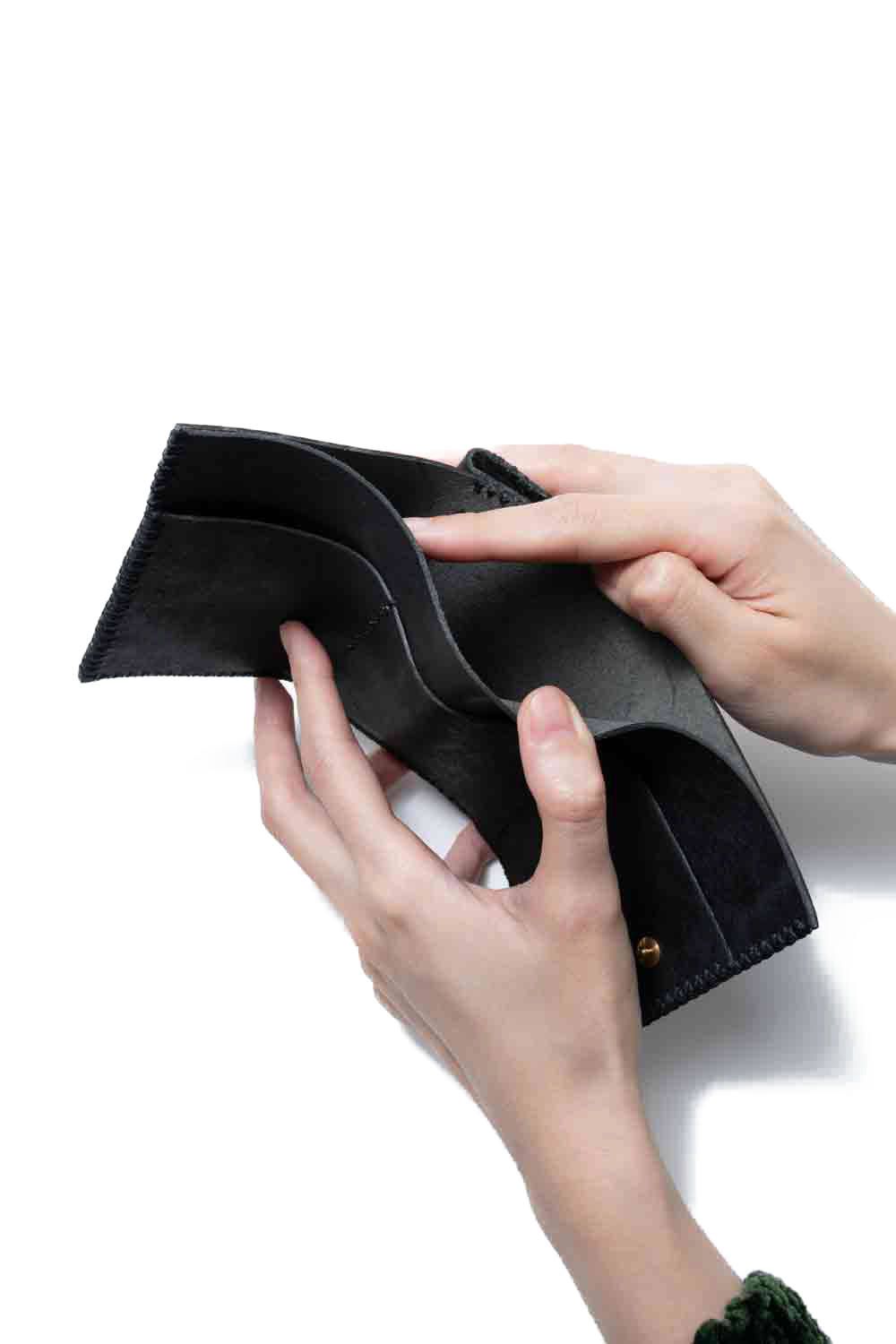 三つ折り財布 [ブラック] / Mini Wallet [BLACK]